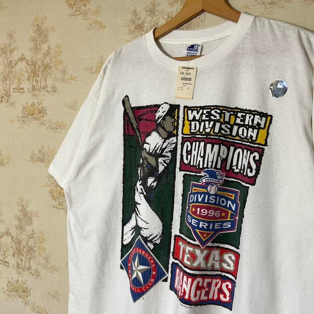 Vintage 1996 Texas Rangers T-Shirt | NWT Deadstock | Starter | Size XL